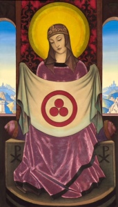 "Madona Oriflamma" Nicholas Roerich, 1932